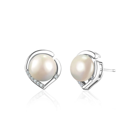 Geometric Silver Earring Set