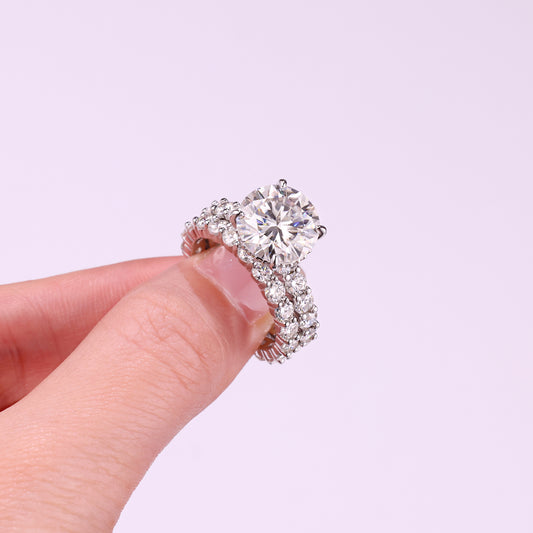 Forever Starts Here β The Time Vow Bridal Ring Set, Two Rings. One Promise. Forever.