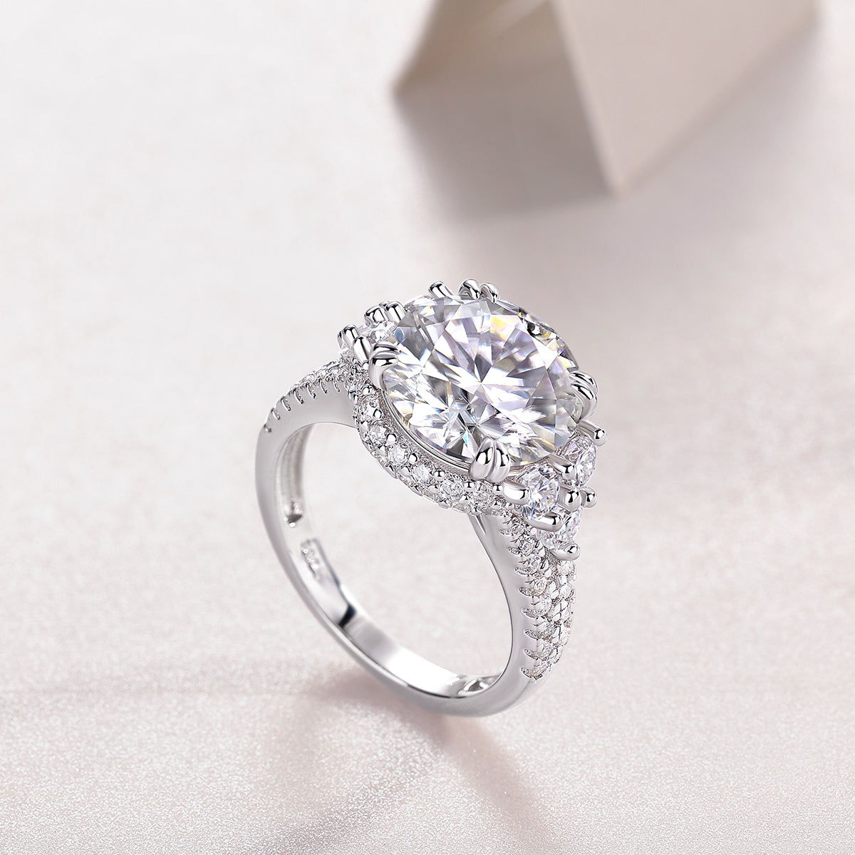 Dance With Youth – 5-Carat Oval Halo Moissanite Ring, For the Woman Who Never Slows Down