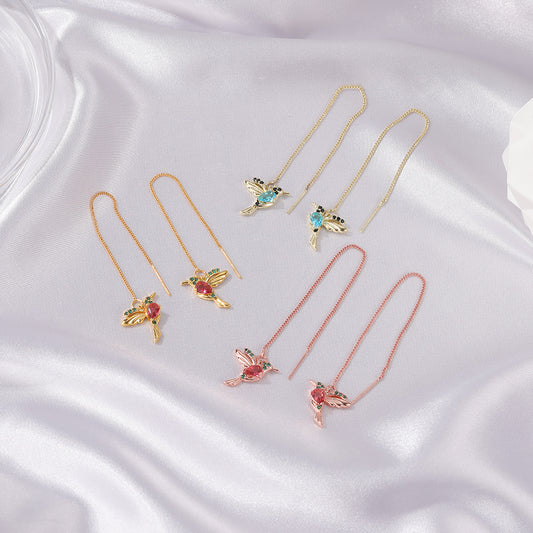 Hummingbird Drop Earrings