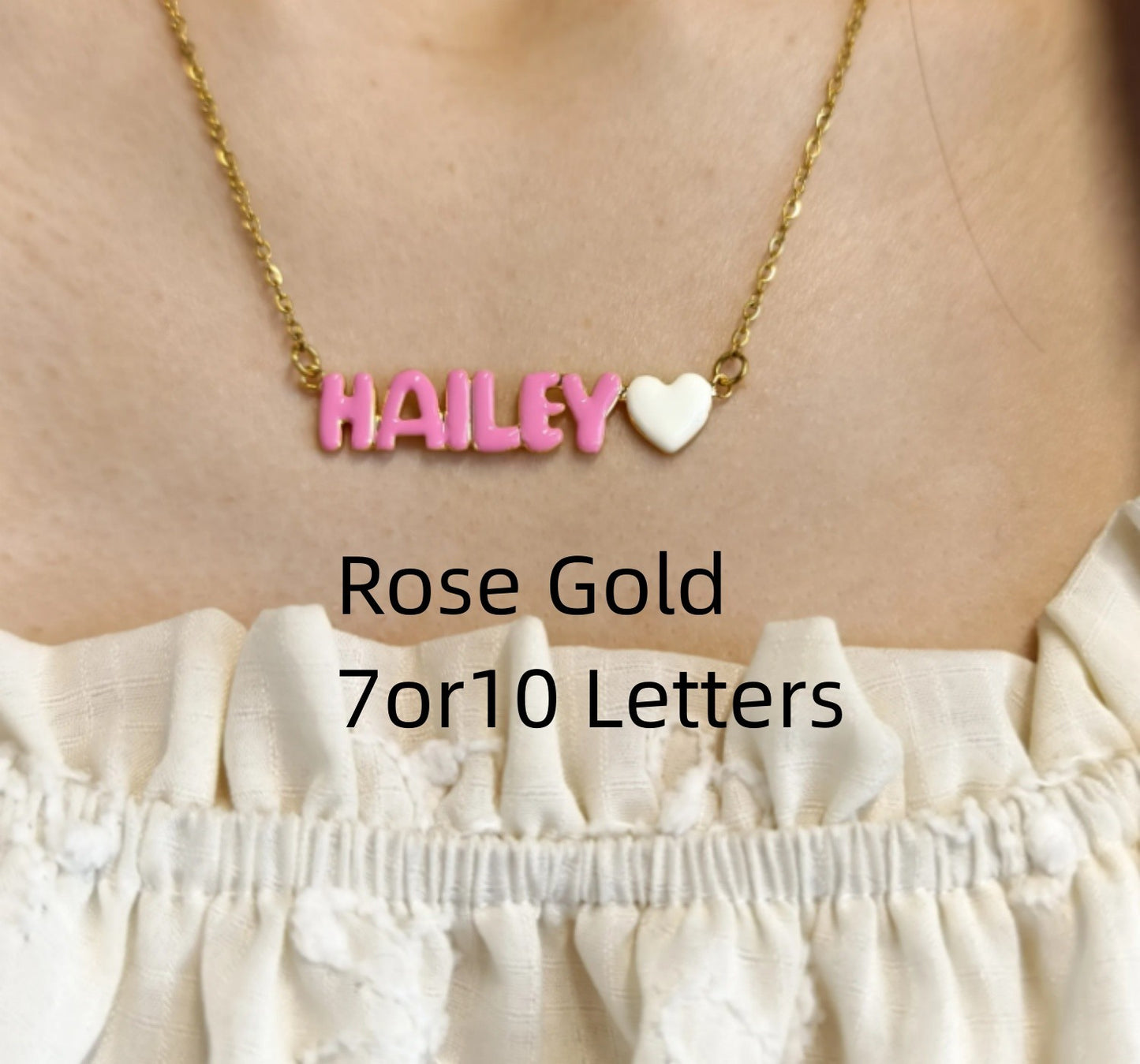 Customized Dopamine Enamel Bubble Letter Pendant