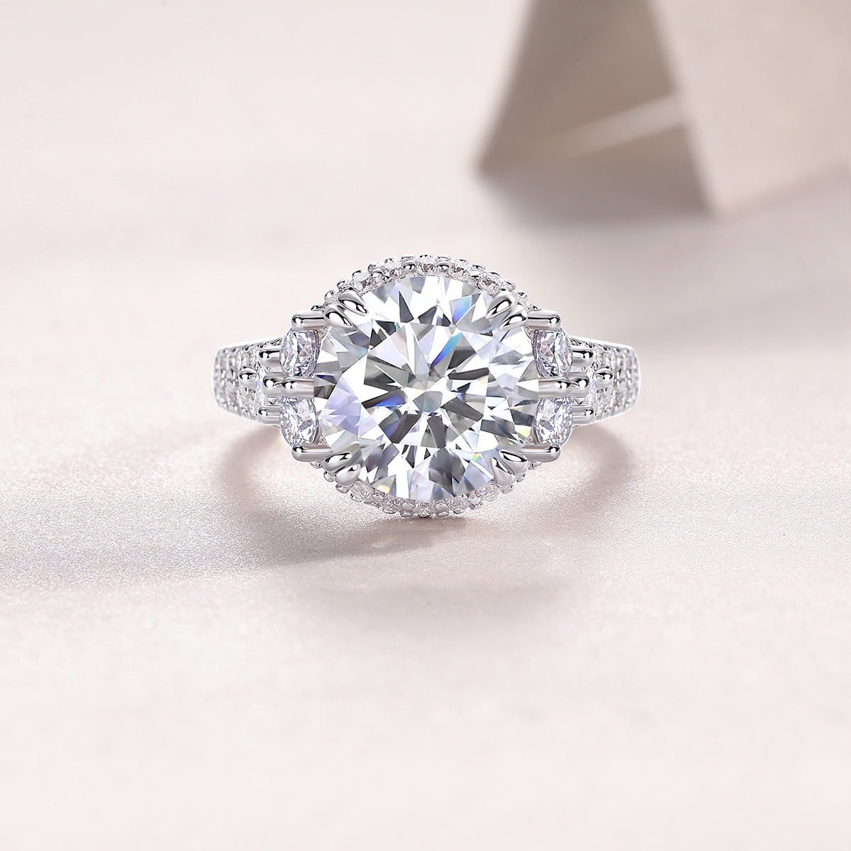 Dance With Youth – 5-Carat Oval Halo Moissanite Ring, For the Woman Who Never Slows Down