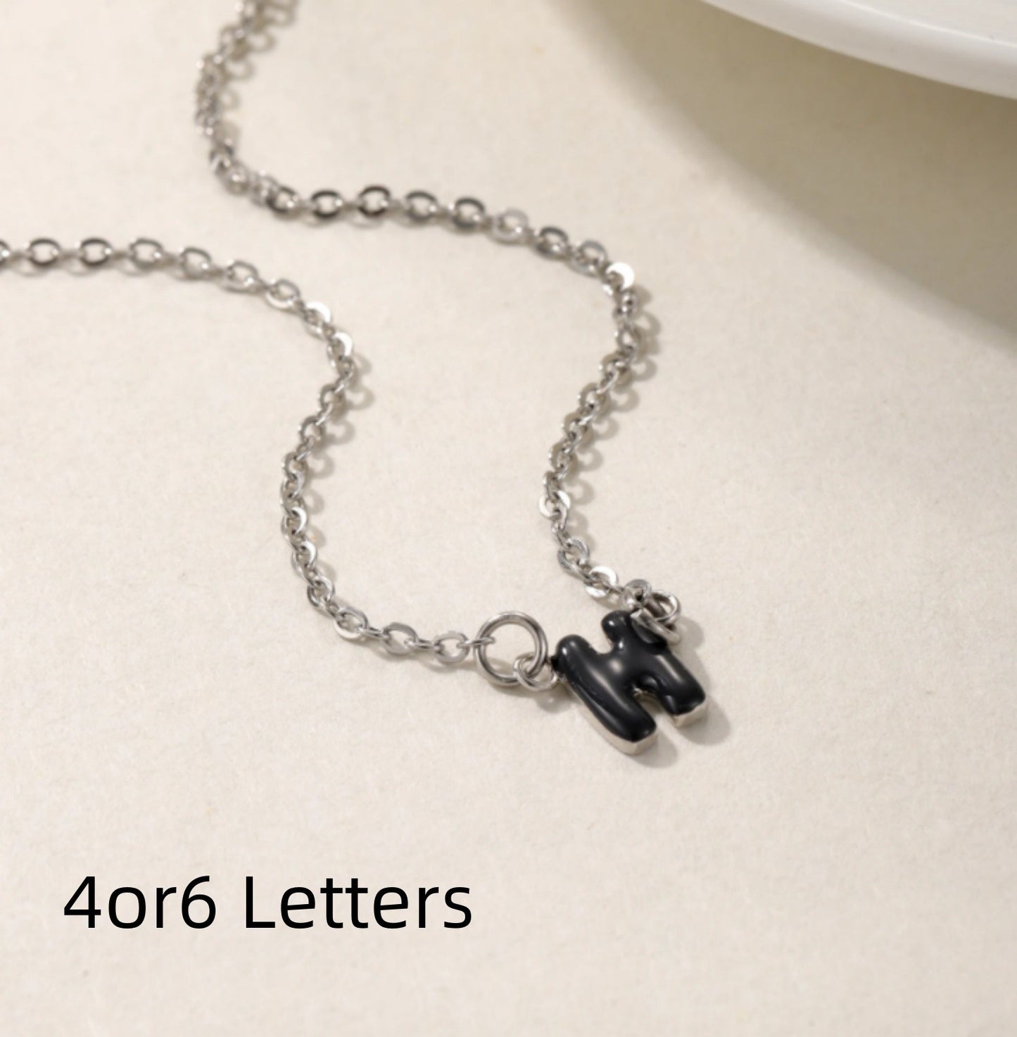 Customized Dopamine Enamel Bubble Letter Pendant