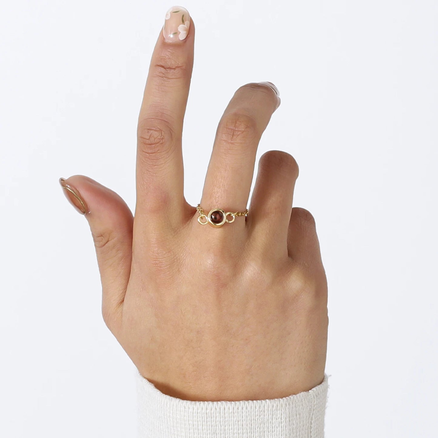 Customized Photo Projection Ring For Women