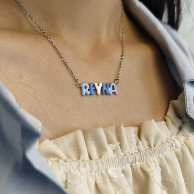 Customized Dopamine Enamel Bubble Letter Pendant