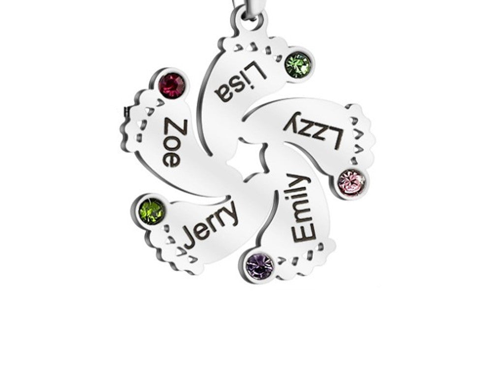 Customized eight-character necklace