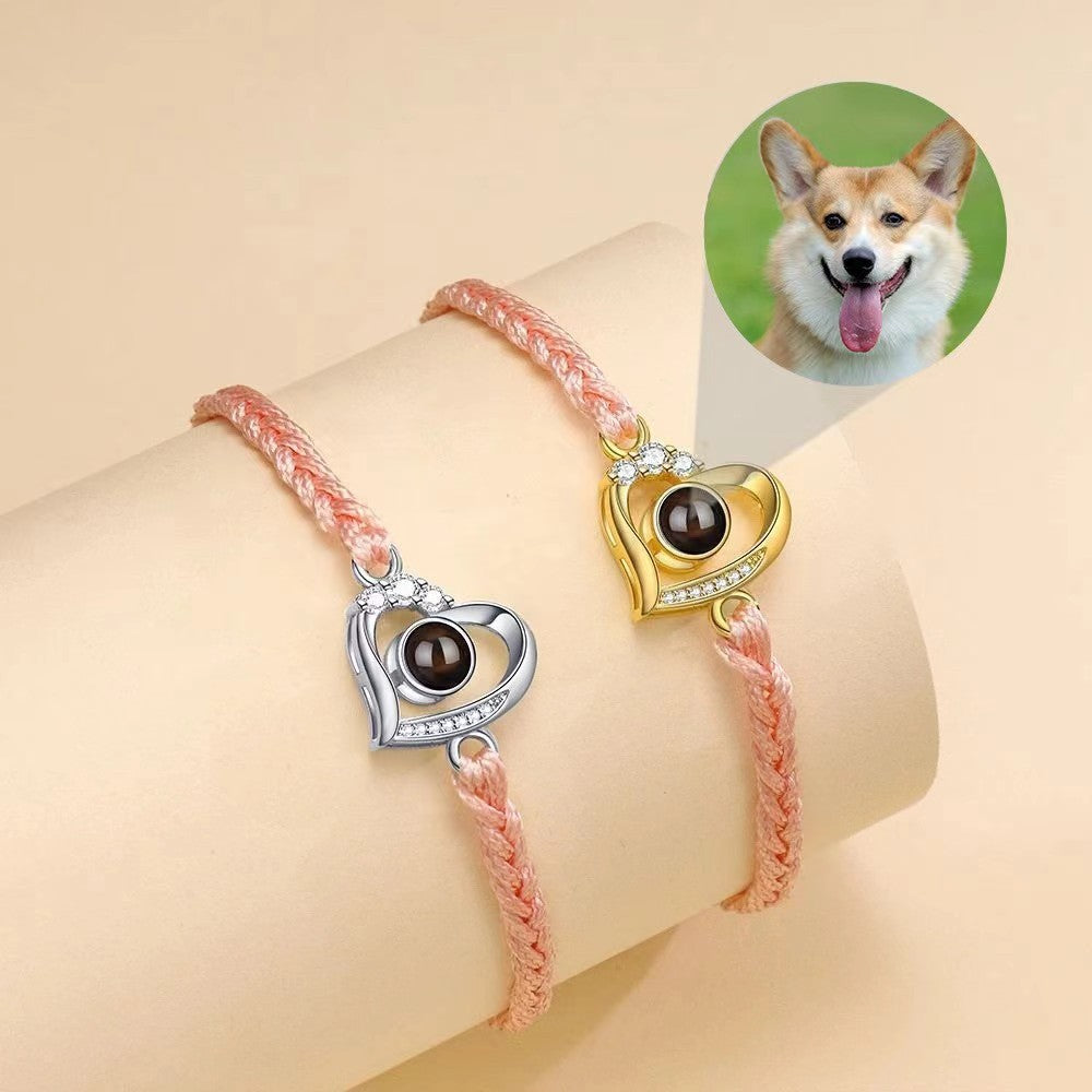 Projection Woven Customized Color Photo Bracelet