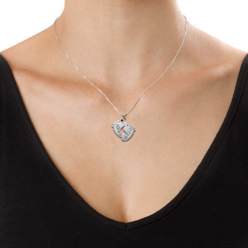 Customized eight-character necklace
