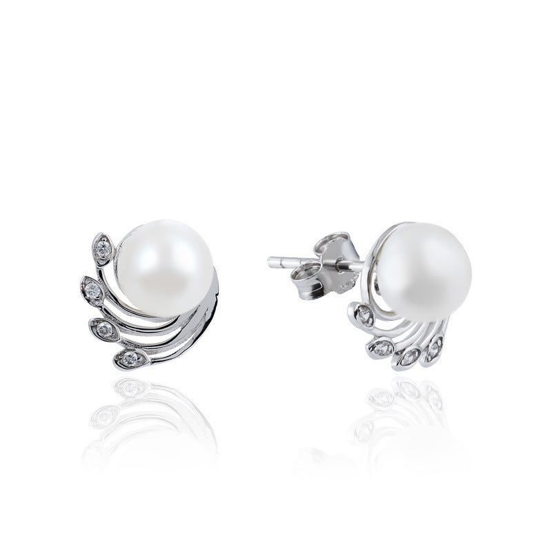 Geometric Silver Earring Set