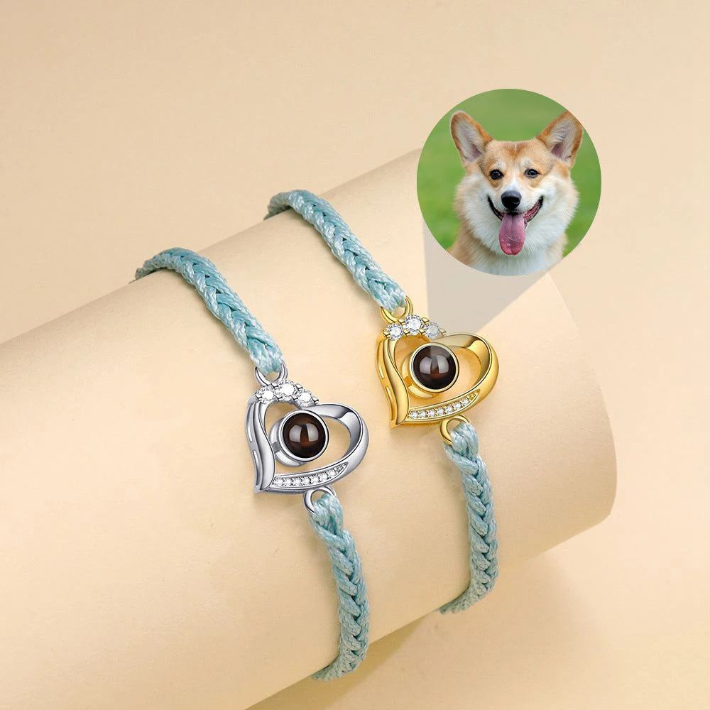 Projection Woven Customized Color Photo Bracelet