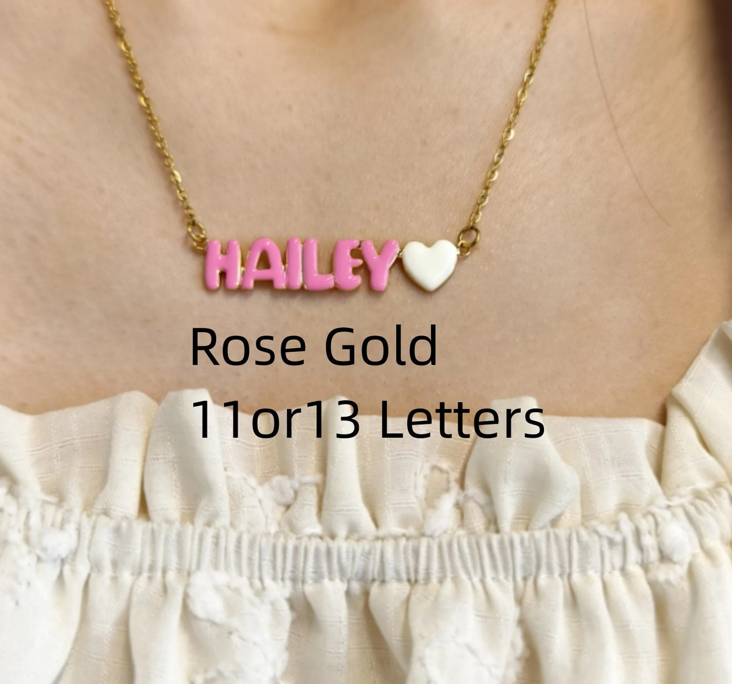 Customized Dopamine Enamel Bubble Letter Pendant
