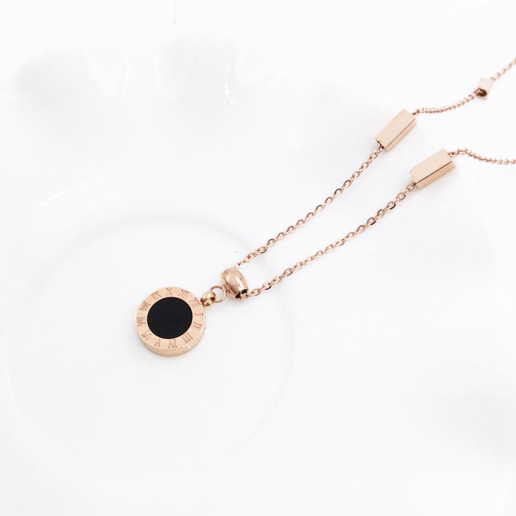 Korean Titanium Steel Pendant Necklace