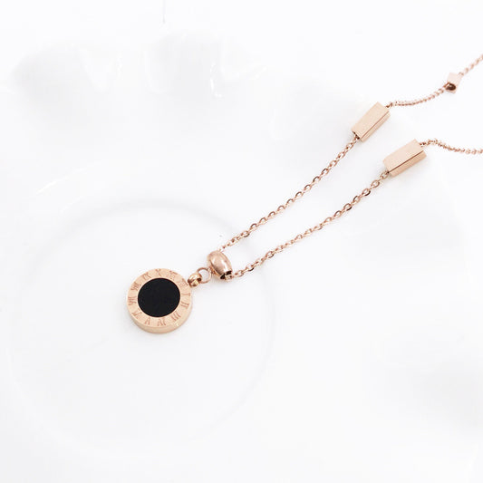 Korean Titanium Steel Pendant Necklace