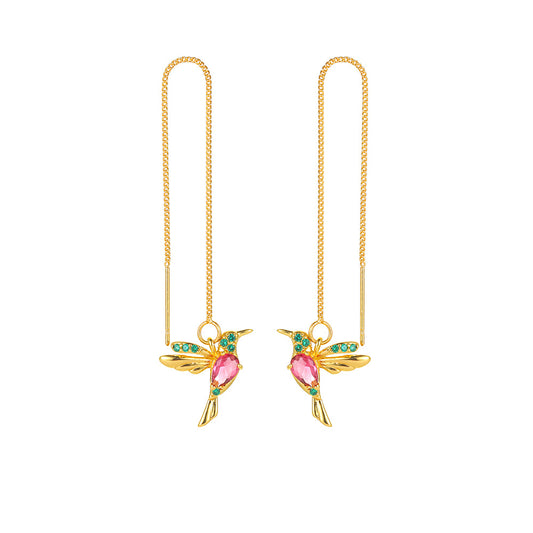 Hummingbird Drop Earrings
