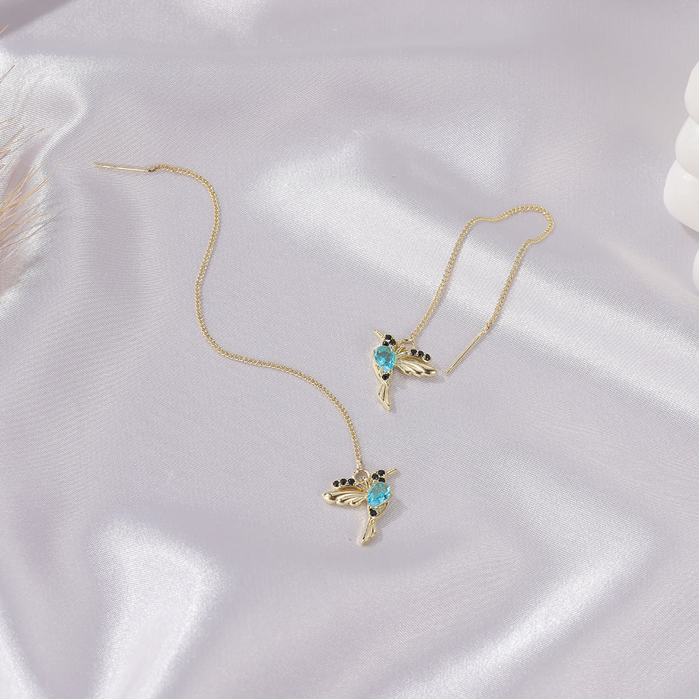 Hummingbird Drop Earrings