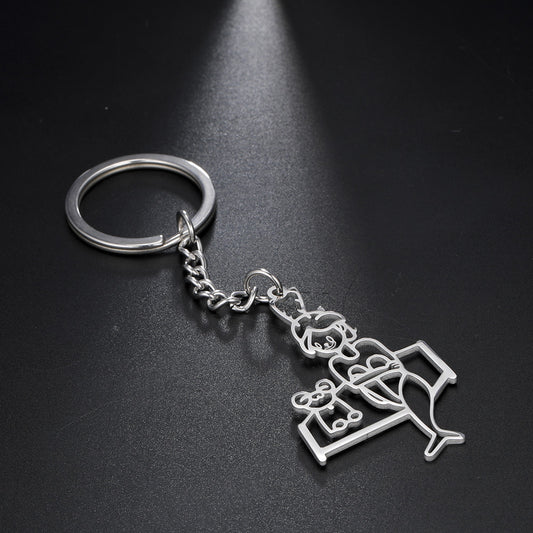Customized Keychain Stainless Steel Personalized