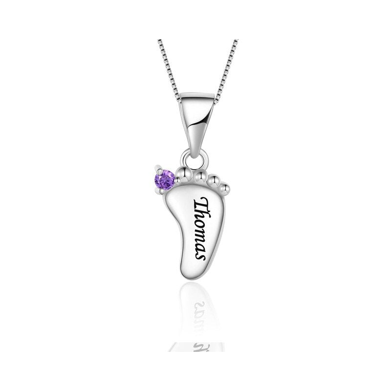 Customized eight-character necklace