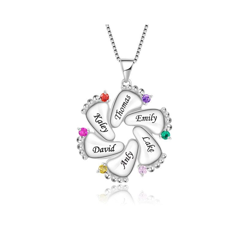 Customized eight-character necklace