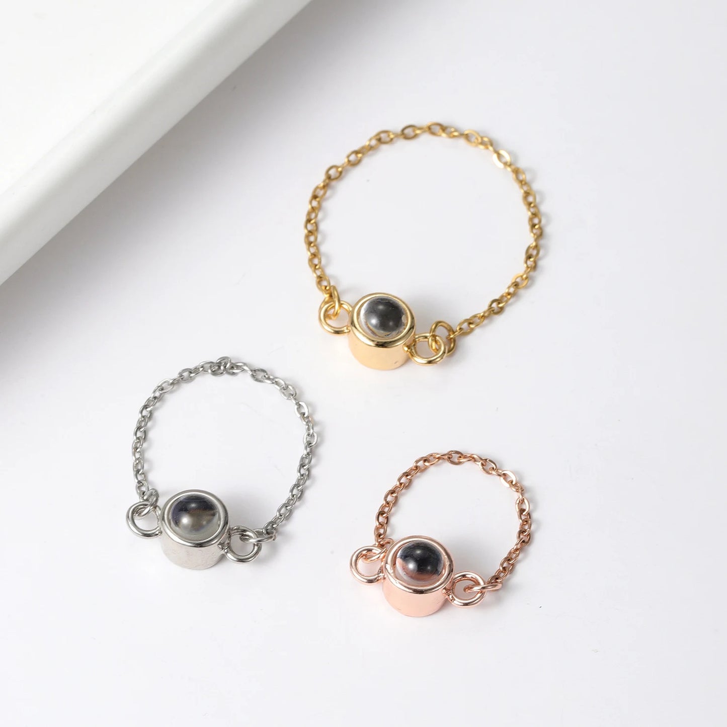 Customized Photo Projection Ring For Women
