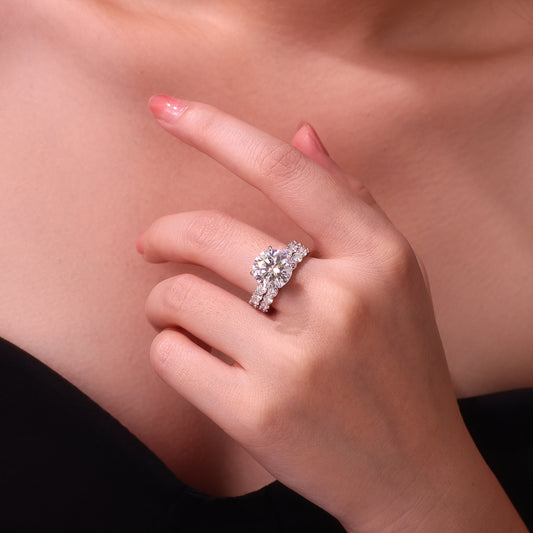 Forever Starts Here – The Time Vow Bridal Ring Set, Two Rings. One Promise. Forever.