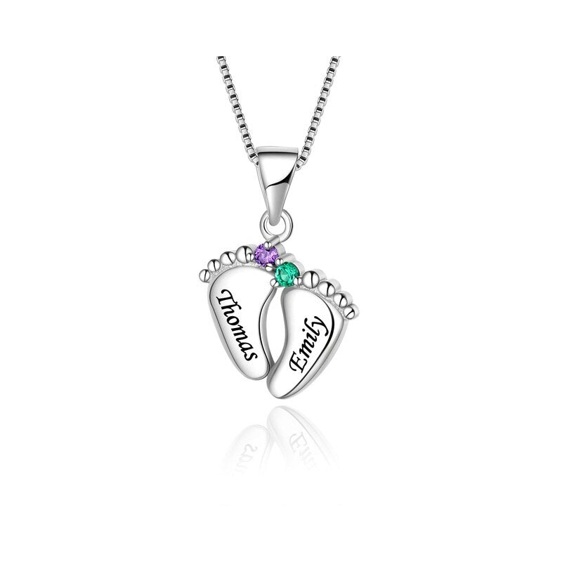 Customized eight-character necklace