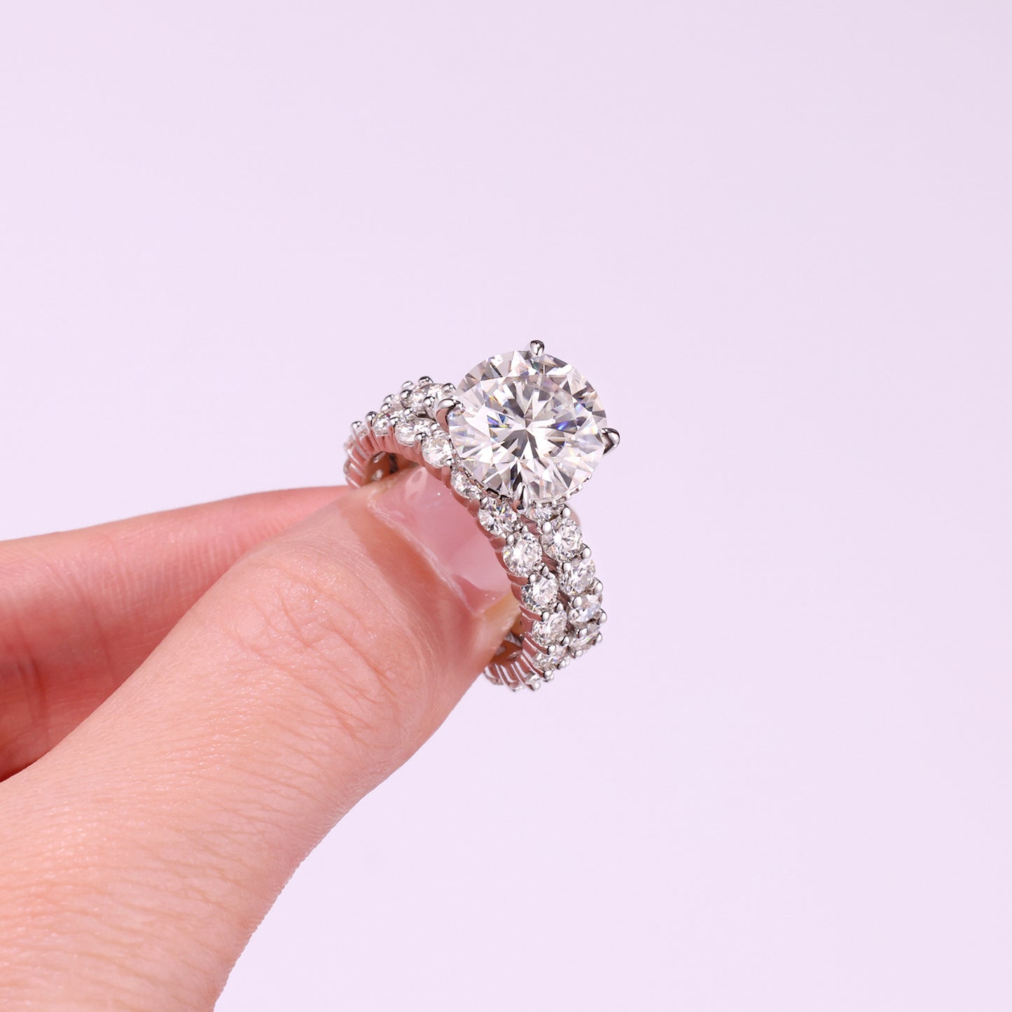 Forever Starts Here – The Time Vow Bridal Ring Set, Two Rings. One Promise. Forever.