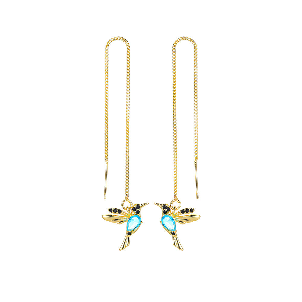 Hummingbird Drop Earrings