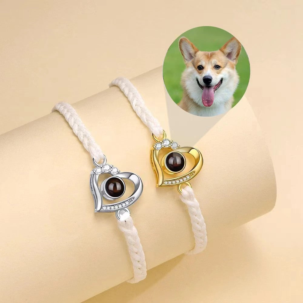 Projection Woven Customized Color Photo Bracelet