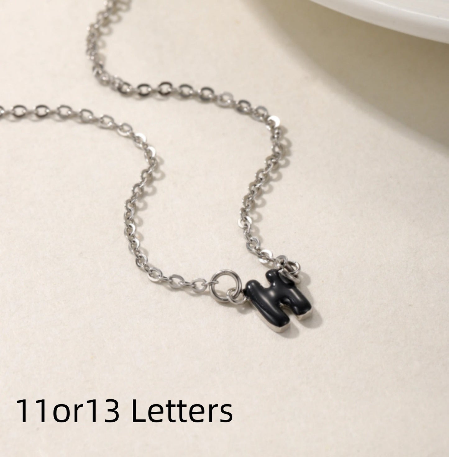 Customized Dopamine Enamel Bubble Letter Pendant