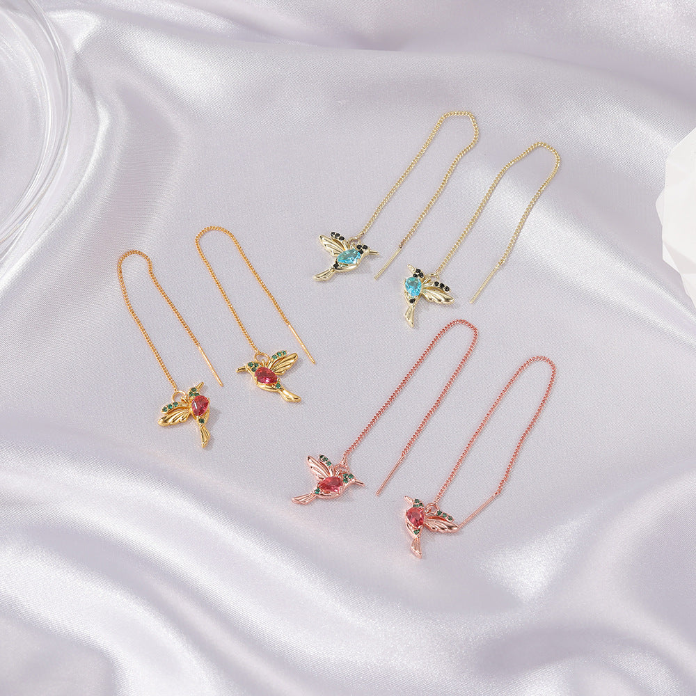 Hummingbird Drop Earrings
