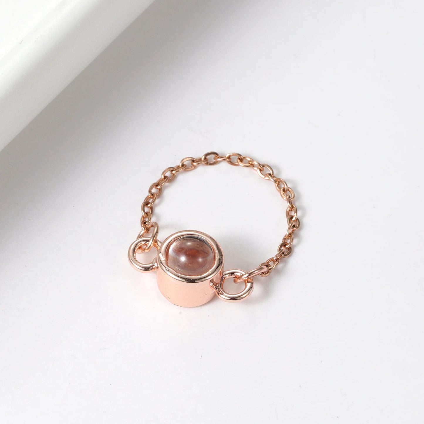 Customized Photo Projection Ring For Women
