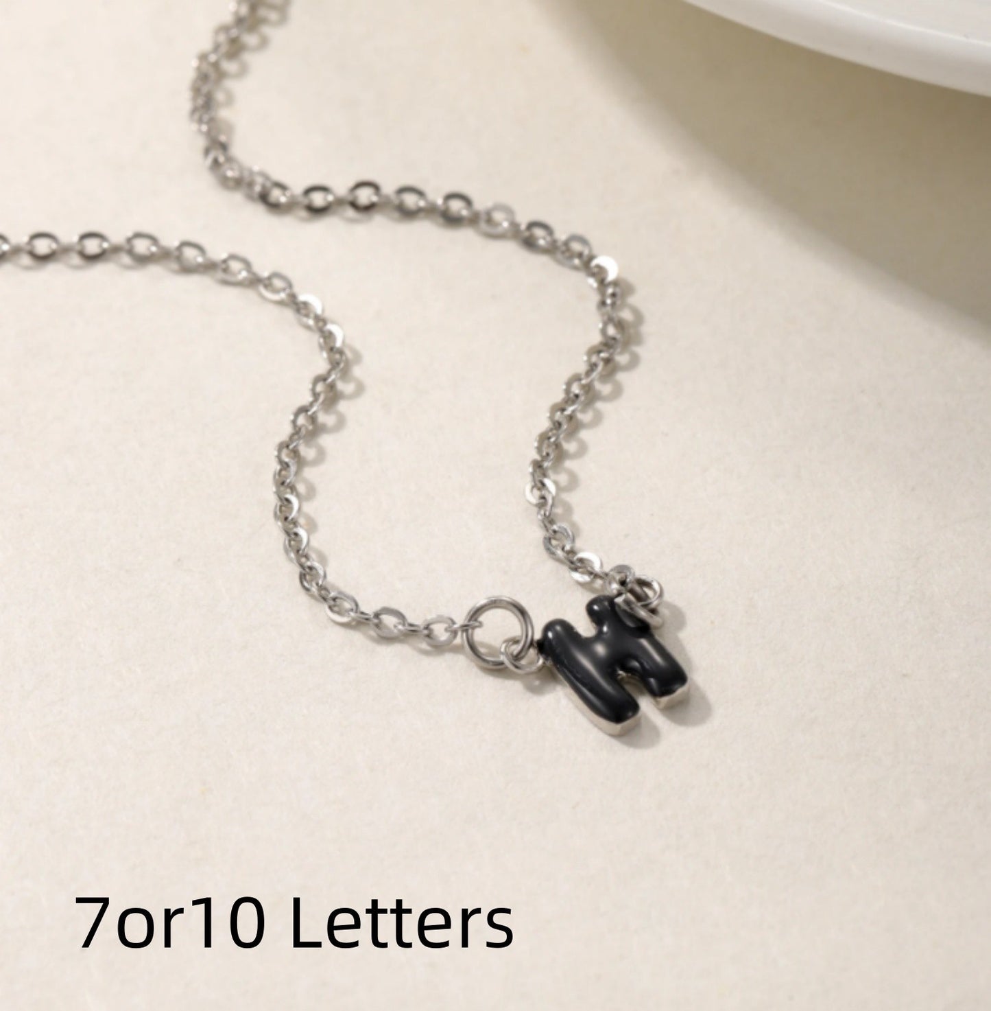 Customized Dopamine Enamel Bubble Letter Pendant