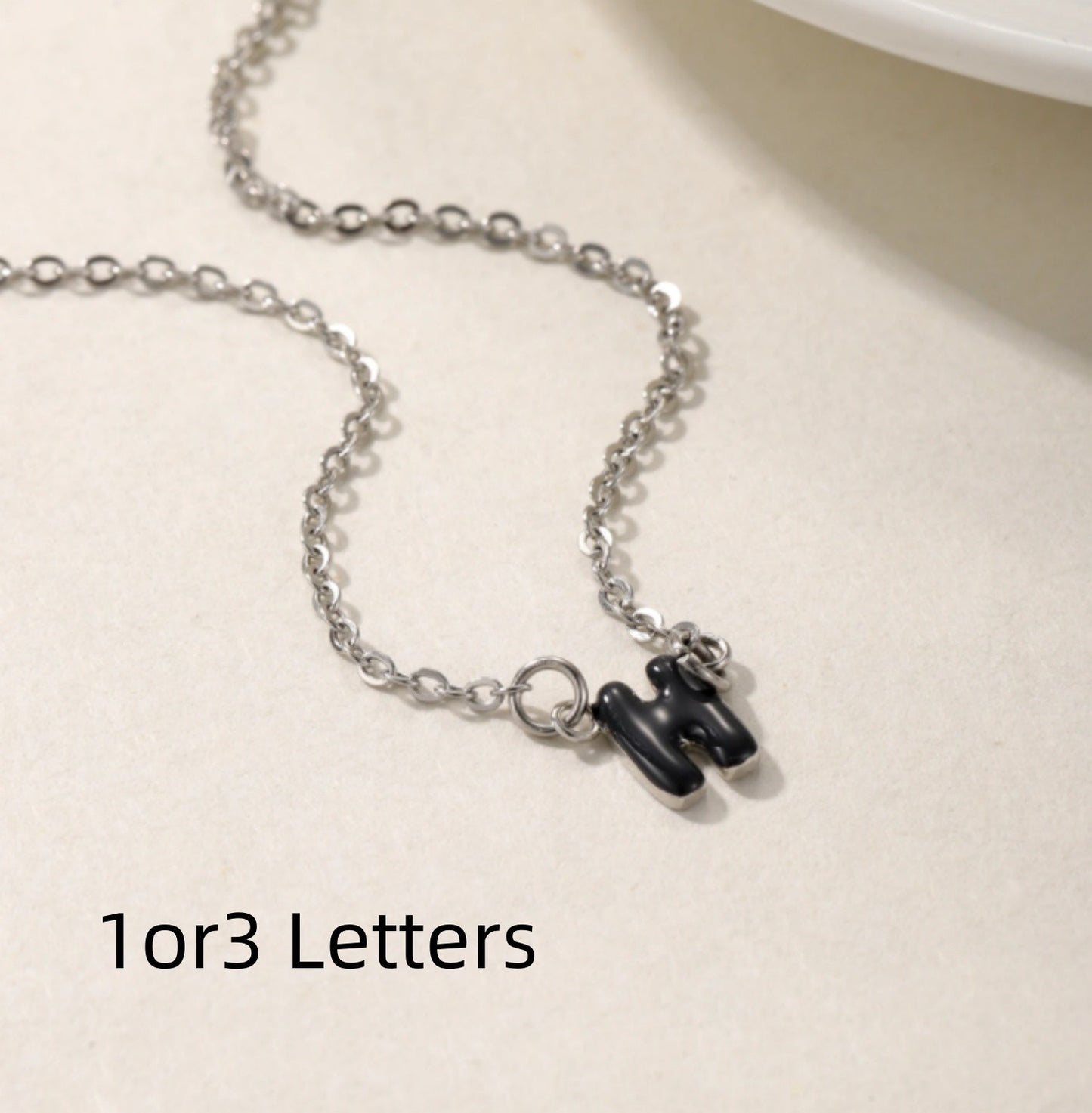 Customized Dopamine Enamel Bubble Letter Pendant