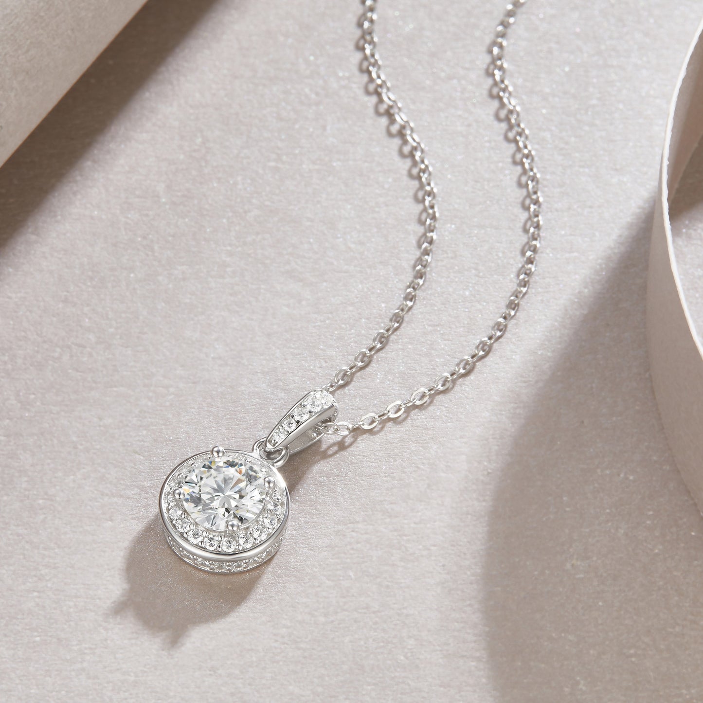 Dark Night Elf – 1-Carat Moissanite Necklace, For the Woman Who Becomes the Light