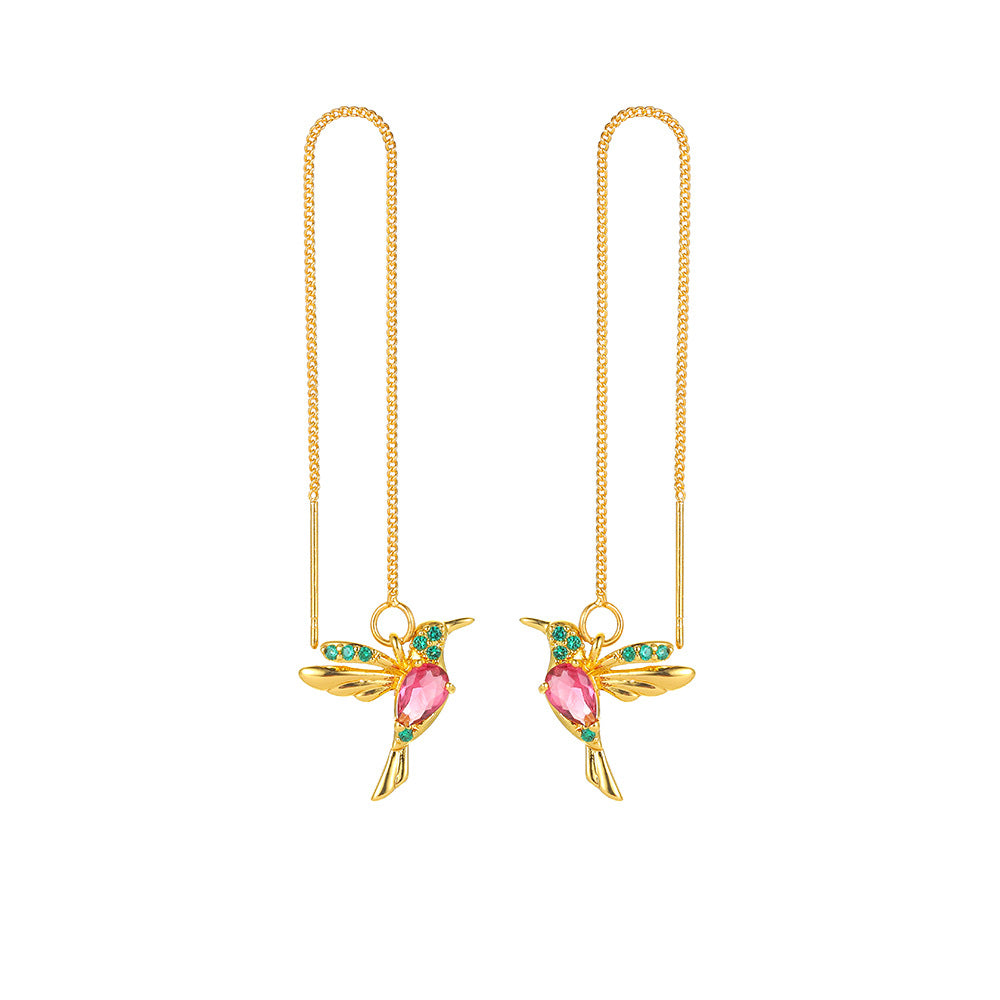 Hummingbird Drop Earrings