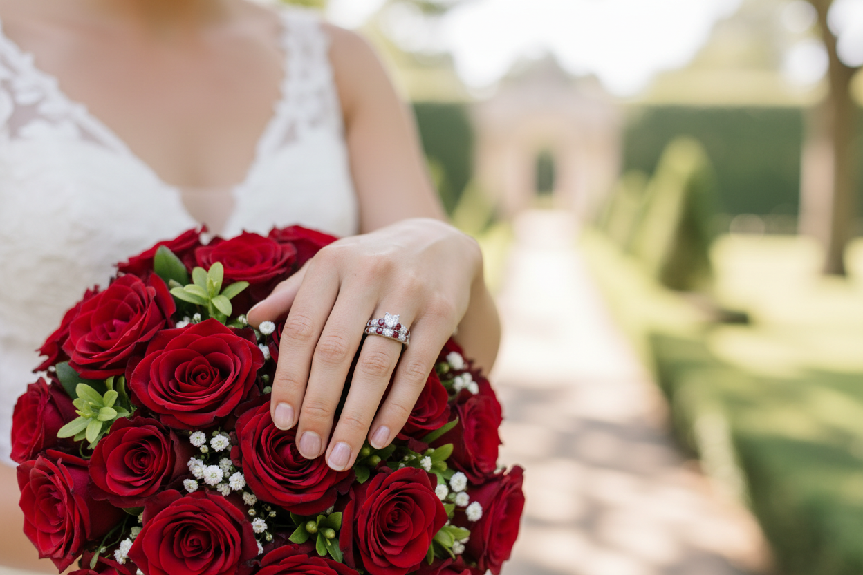 Sovereign Heart Ring – Bridal Bouquet