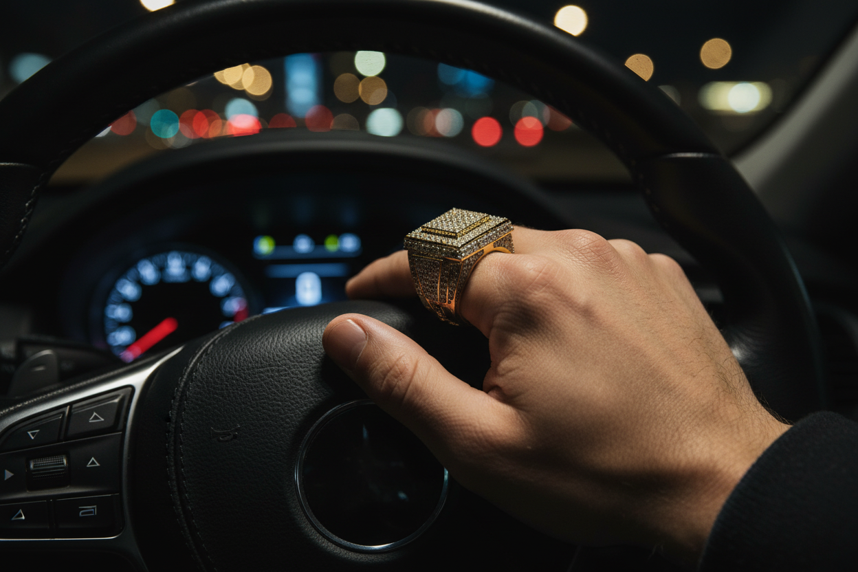 Imperial Geometric Ring – Luxury Car Night