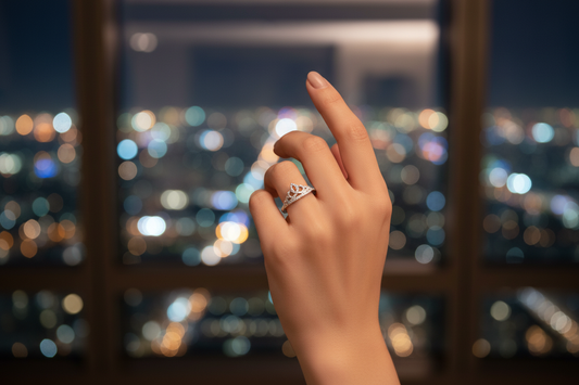 Crown Ring – City Skyline Night