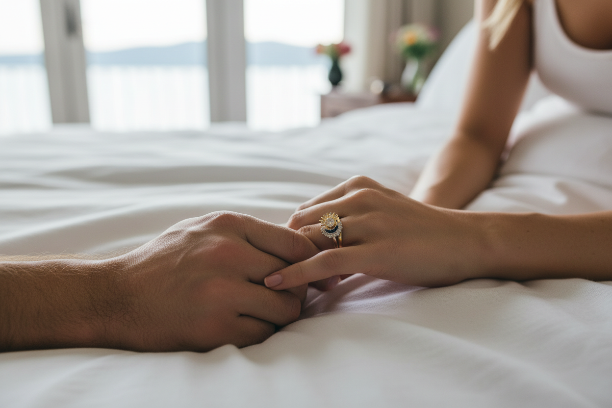Sun Moon Ring – Morning Linen Bedroom