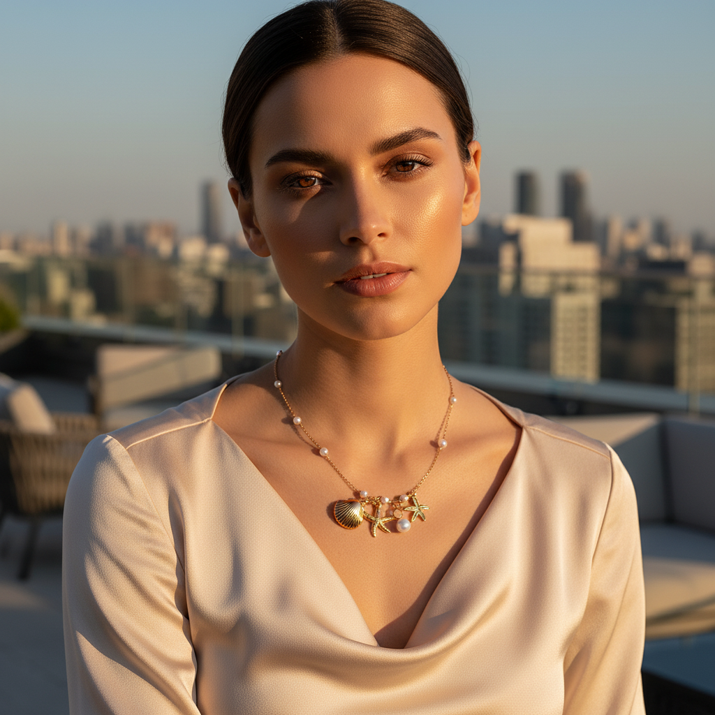 Elegant 18K Rose Gold Plated Pendant Necklace – Luxury Everyday Wear